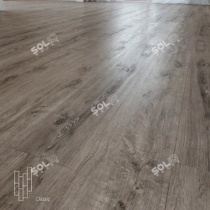 Exquisite Seichelles Oak Flooring Kit 3D model image 1