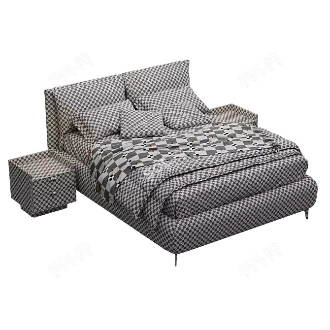 Perdormire Osaka Bed Set 3D model image 6