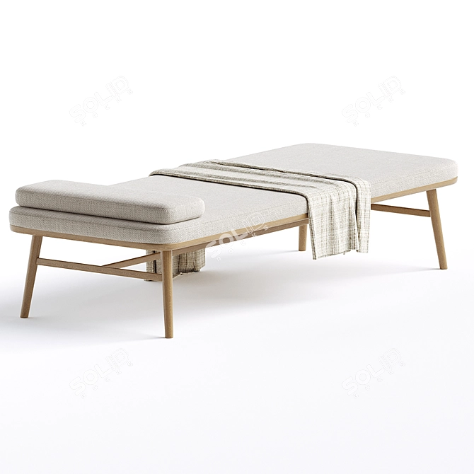 Modern Elegance Daybed 3D model image 2