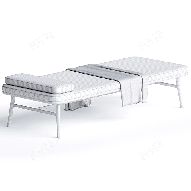 Modern Elegance Daybed 3D model image 5