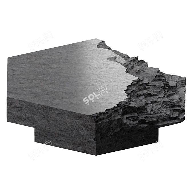 Custom Stone Table 3D model image 3