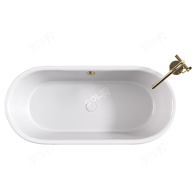 Luxury Chelsea Freestanding Bath 3D model image 2