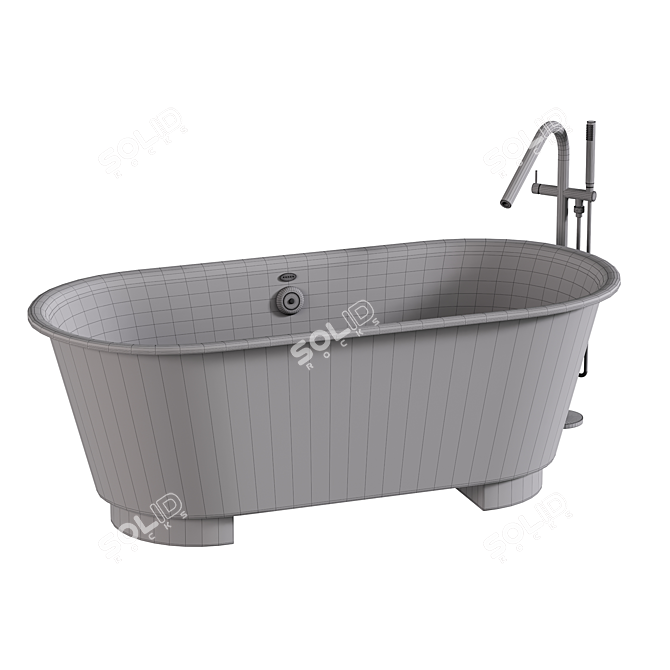 Luxury Chelsea Freestanding Bath 3D model image 3