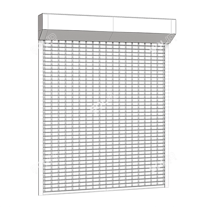 Perforated Roller Doors in Various Options 3D model image 2