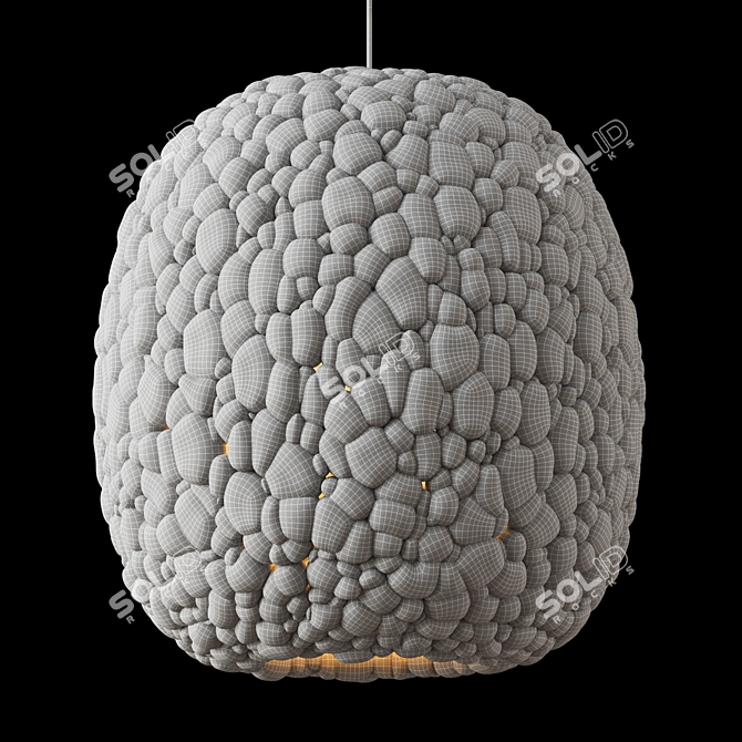 Sleek Navicula Pendant Light 3D model image 4