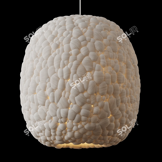 Sleek Navicula Pendant Light 3D model image 5