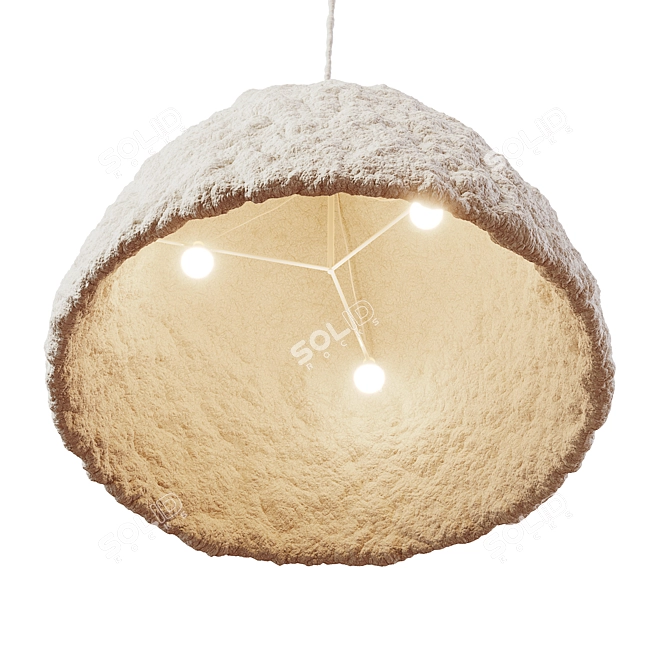 Elegant Helen Pendant Light 3D model image 2