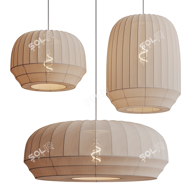 Tradition Pendant Lamp Set 0112 3D model image 6