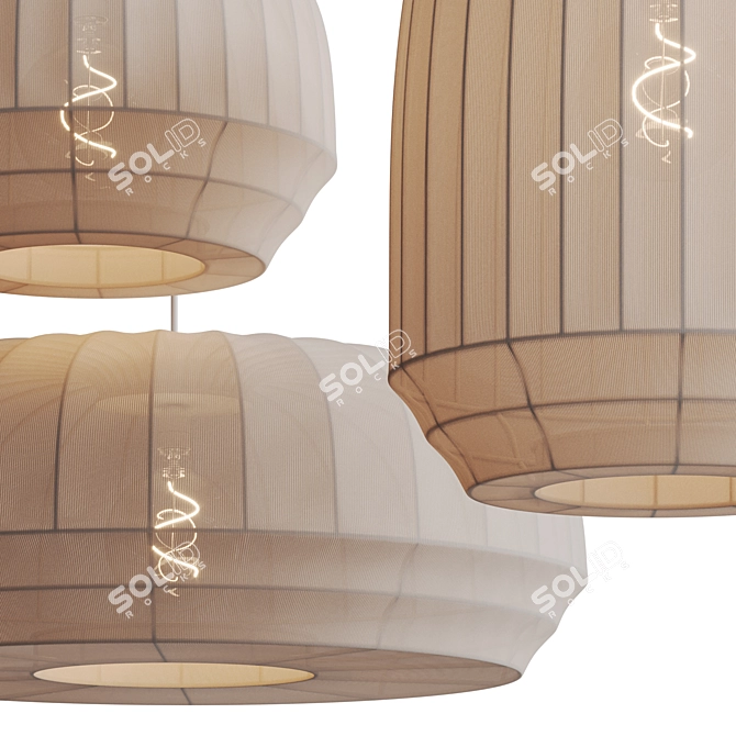 Tradition Pendant Lamp Set 0112 3D model image 7