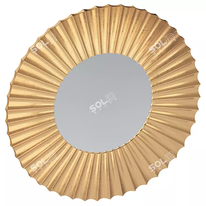 Gardner Wall Mirror in Gold 3D model image 1