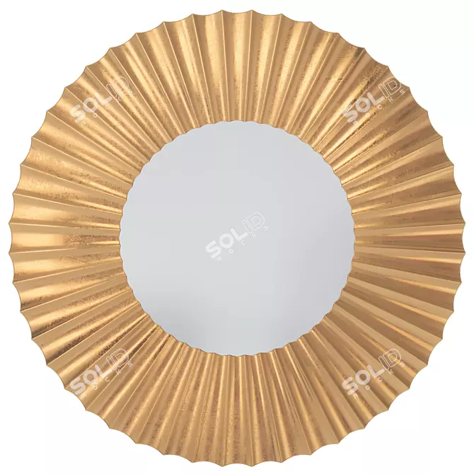 Gardner Wall Mirror in Gold 3D model image 3