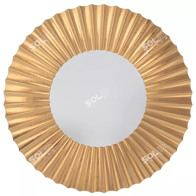 Gardner Wall Mirror in Gold 3D model image 7