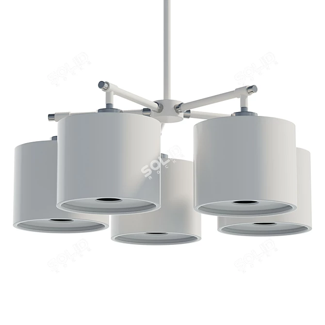 Title: Elegant Bilancia Chandelier Polestar 3D model image 1