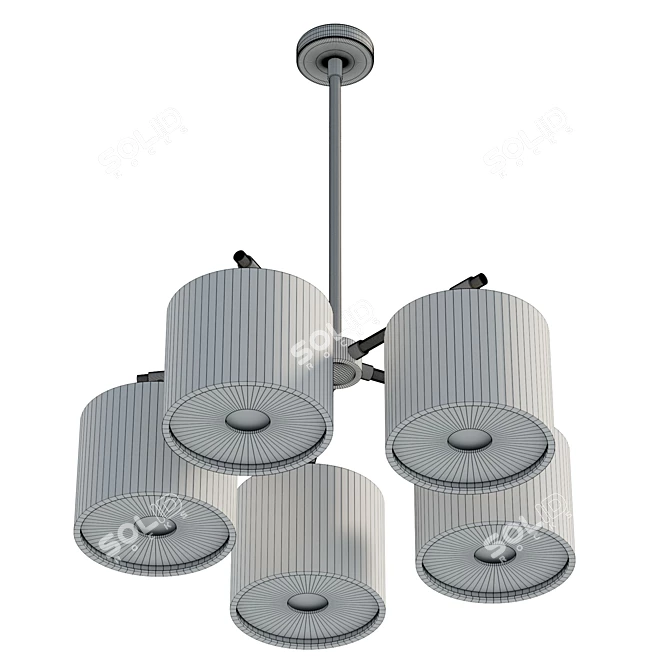 Title: Elegant Bilancia Chandelier Polestar 3D model image 6