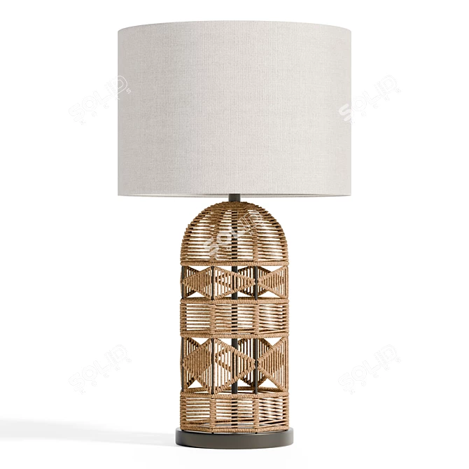 Sleek Peckham Light Table Lamp 3D model image 2