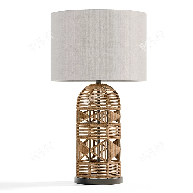 Sleek Peckham Light Table Lamp 3D model image 4