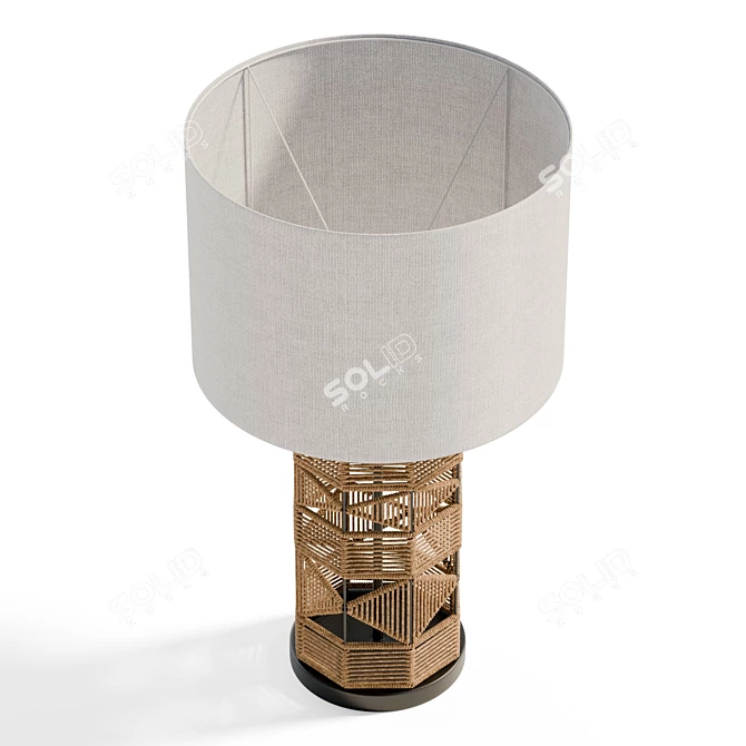 Sleek Peckham Light Table Lamp 3D model image 5