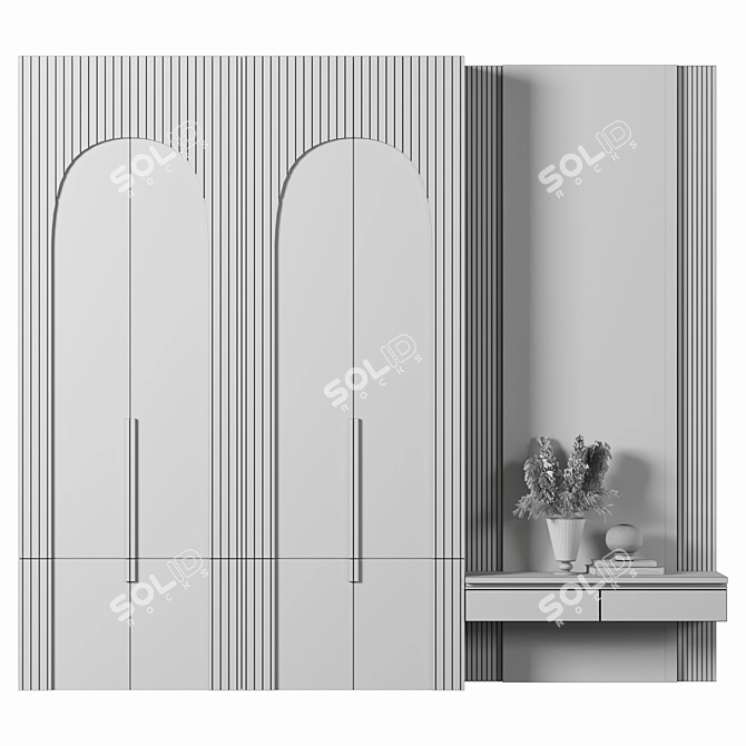 High-Quality Bathroom Furniture Set 3D model image 4