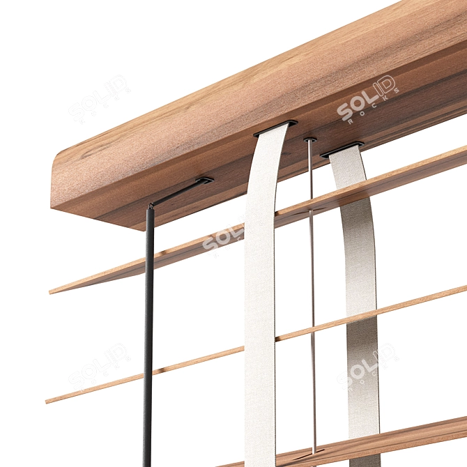 Modern Wooden Blinds Set 29 3D model image 2