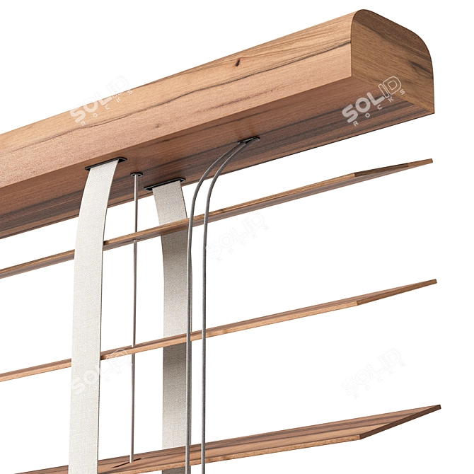 Modern Wooden Blinds Set 29 3D model image 3