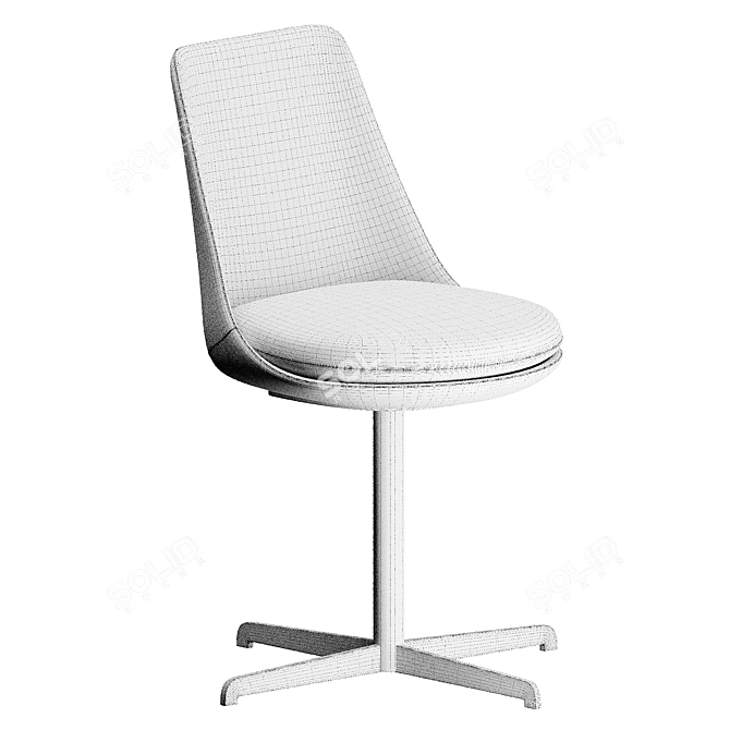 Stylish Itala Office Desk 3D model image 6