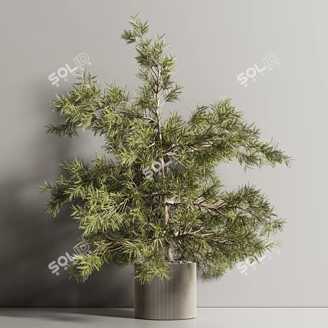 Modern Abstract 3D Plant Model 3D model image 1