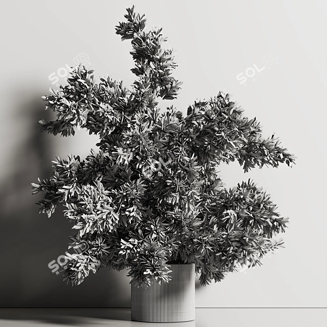 Modern Abstract 3D Plant Model 3D model image 5