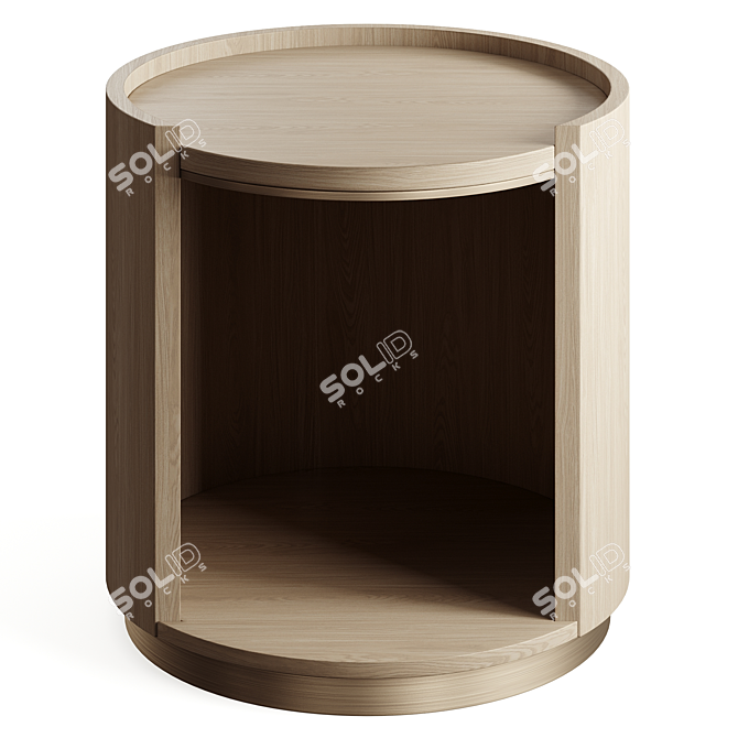 Title: YVES Bedside Table Elegance 3D model image 4