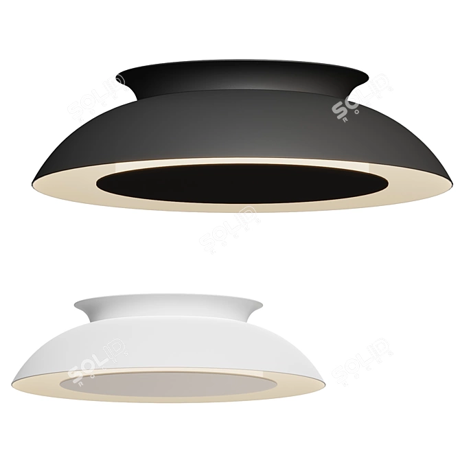 Eclipse Ring Ceiling Light 3D model image 1