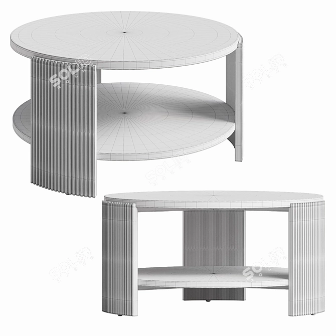 Modern Elegance Coffee Table 3D model image 5