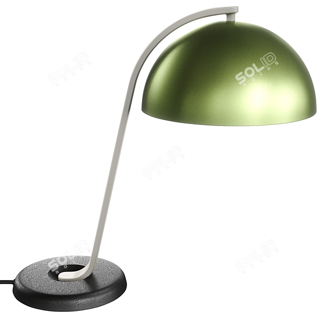 Sleek Cloche Table Lamp Design 3D model image 2