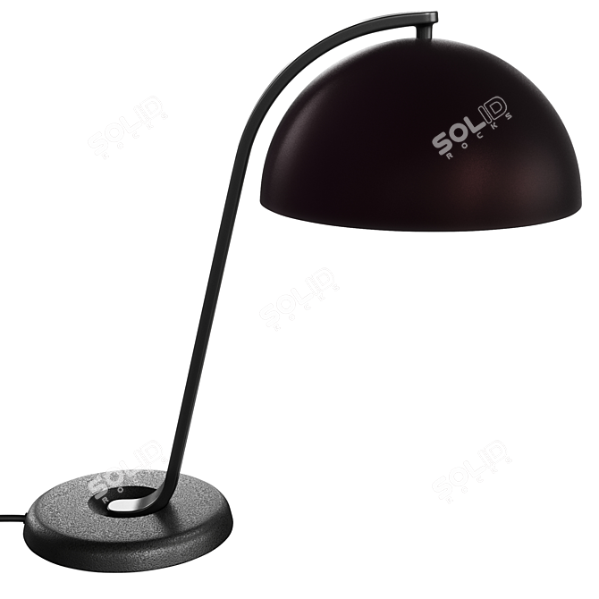 Sleek Cloche Table Lamp Design 3D model image 5