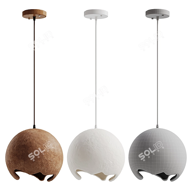 Serenity Sphere Pendant Lighting 3D model image 4