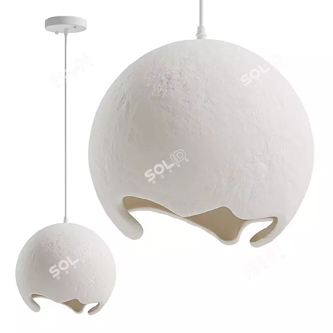 Serenity Sphere Pendant Lighting 3D model image 5