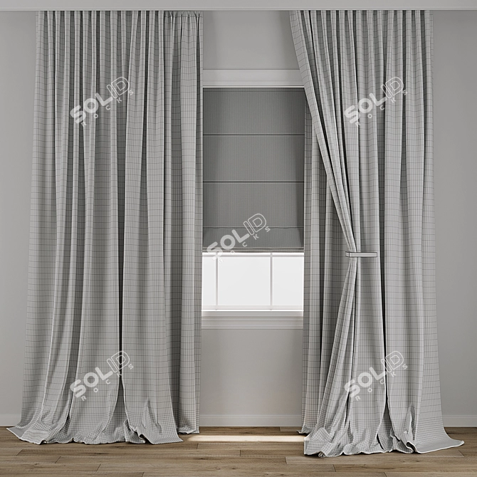 Timeless Curtain 3D Model 3D model image 3