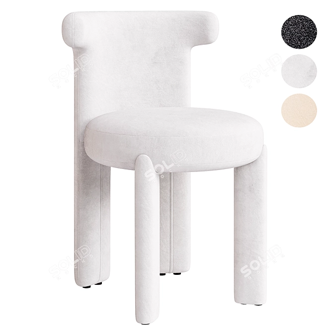 Modern Chic Chair Cossette Design 3D model image 1