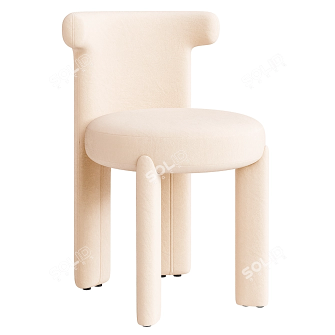 Modern Chic Chair Cossette Design 3D model image 4