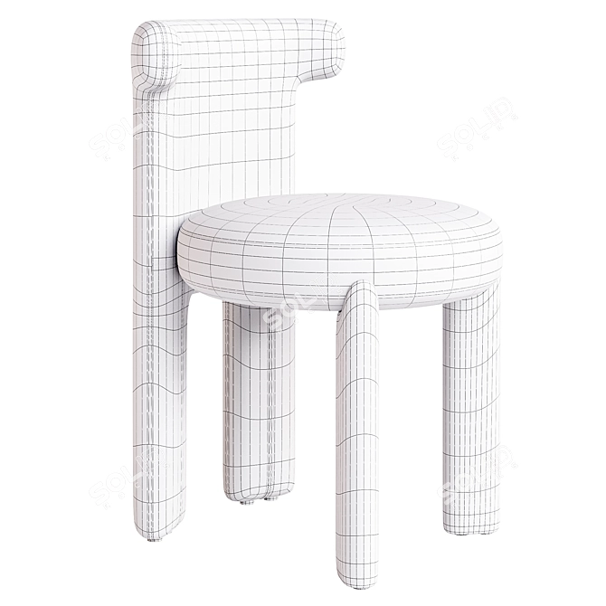 Modern Chic Chair Cossette Design 3D model image 6