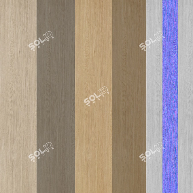 Seamless Wood Textures Collection 3D model image 2