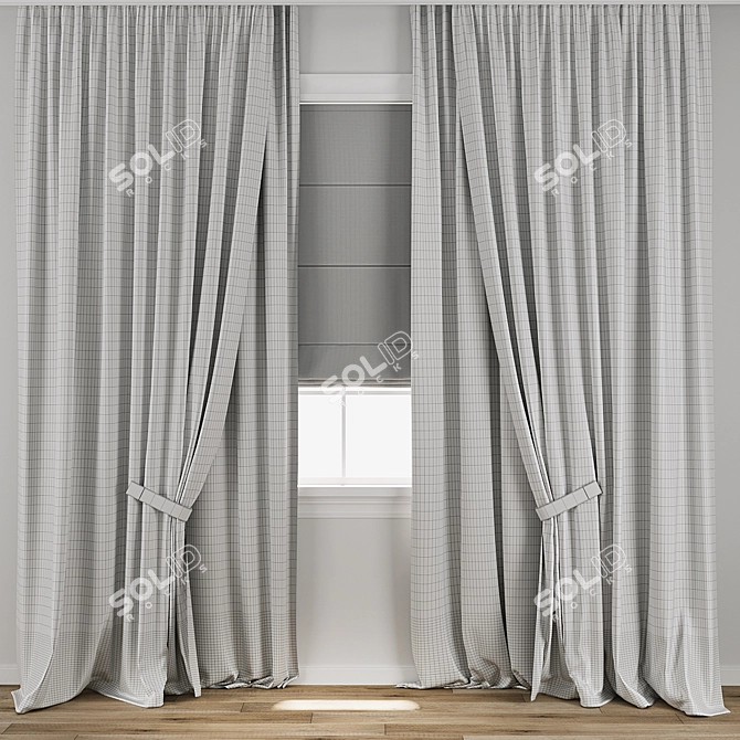 Max 2017 Curtain 3D Model 3D model image 3