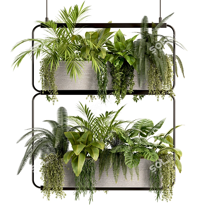 High-Quality Hanging Indoor Plant Model 3D model image 1