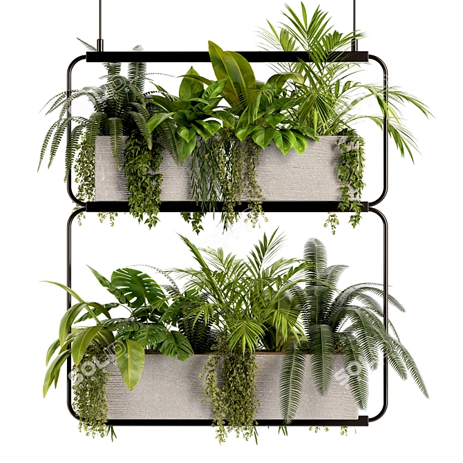High-Quality Hanging Indoor Plant Model 3D model image 3