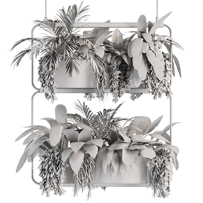 High-Quality Hanging Indoor Plant Model 3D model image 4