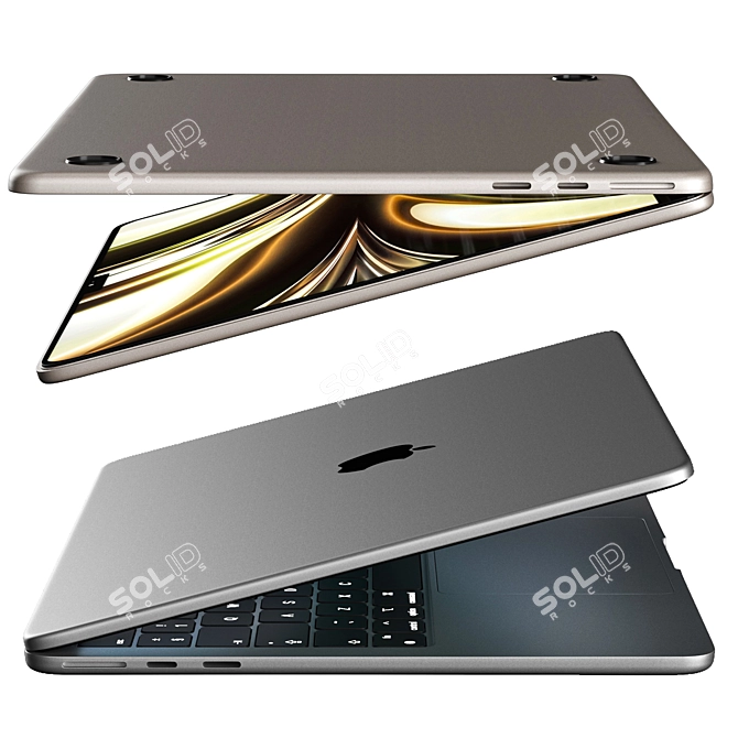 Apple MacBook Air 2022 3D Model 3D model image 6