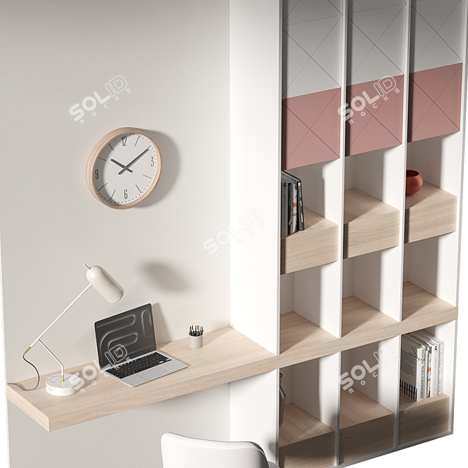 2014 Office Furniture Set 3D model image 3