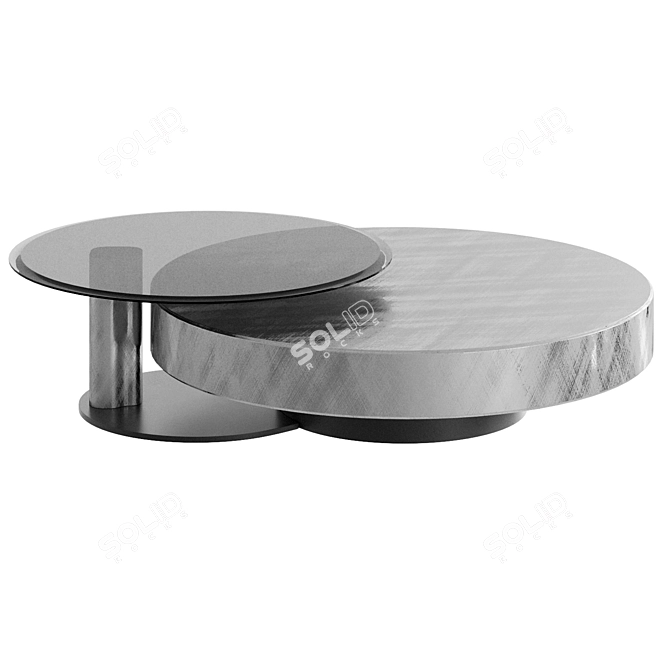 Elegant Cattelanitalia Arena Coffee Table 3D model image 2