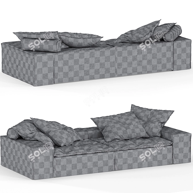 Baxter Miami Beach Sofa 3D model image 6