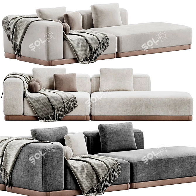 Modern BASE Sofa 2015 Model 3D model image 1