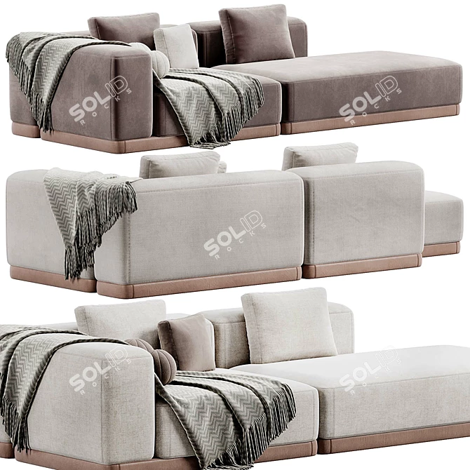 Modern BASE Sofa 2015 Model 3D model image 3