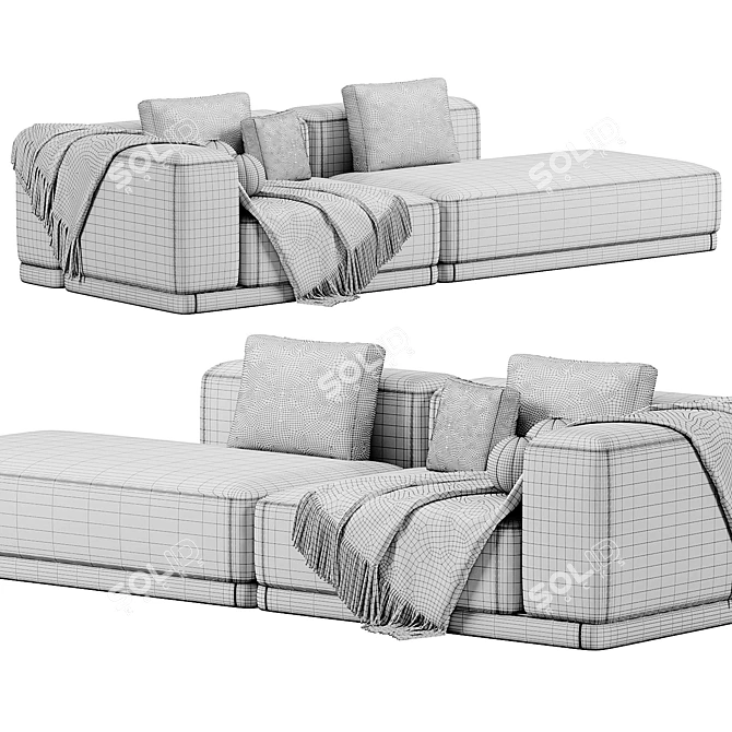 Modern BASE Sofa 2015 Model 3D model image 5